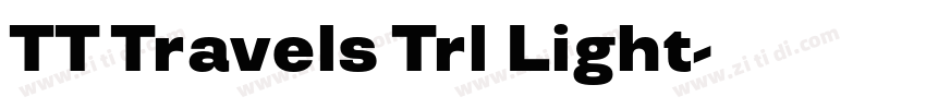 TT Travels Trl Light字体转换